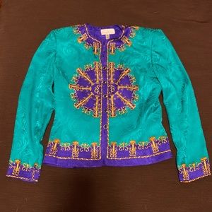 Vintage Silk Blazer - Adrianna Papéll